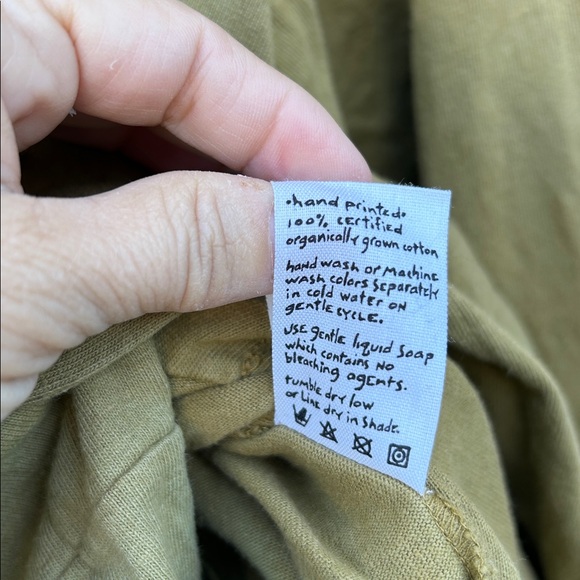 Vintage 90’s BLUE FISH Organic Cotton Hand Painted Button-Up Boho Jacket - Picture 12 of 15